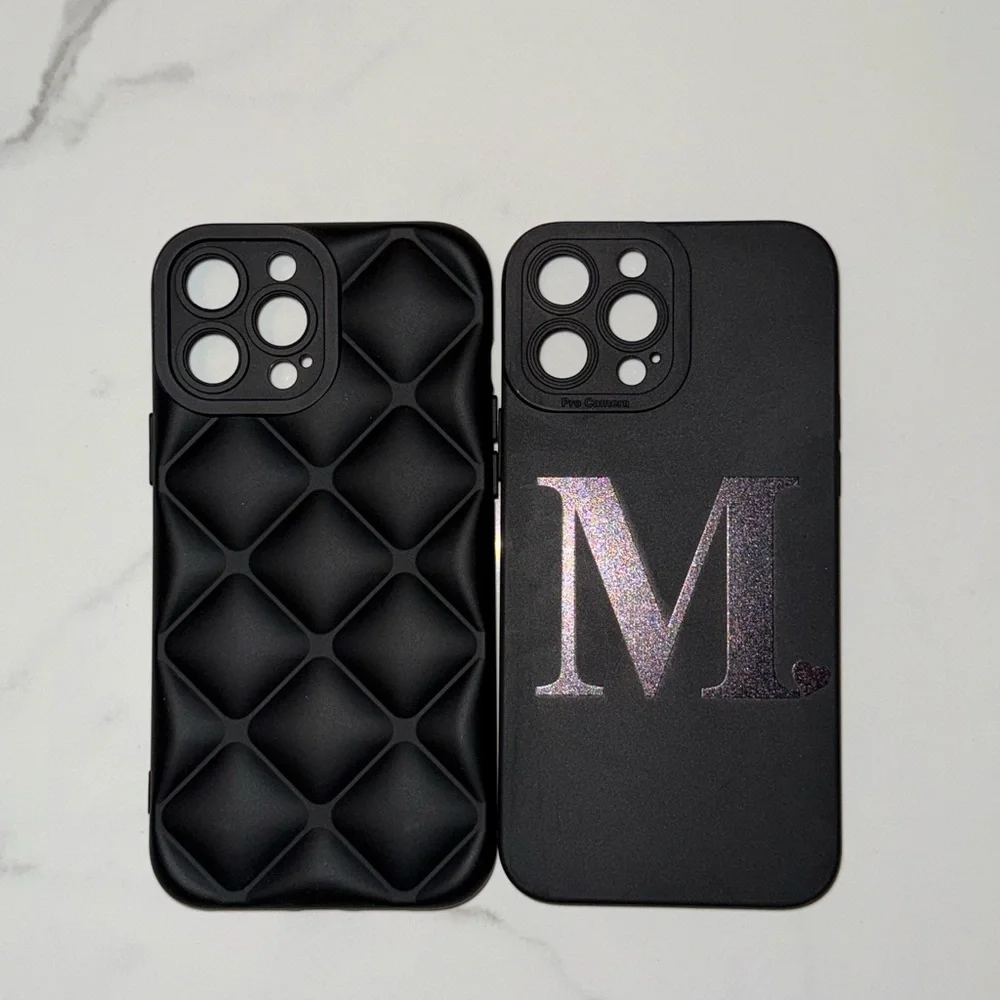 2 black iphone 13 pro max phone cases